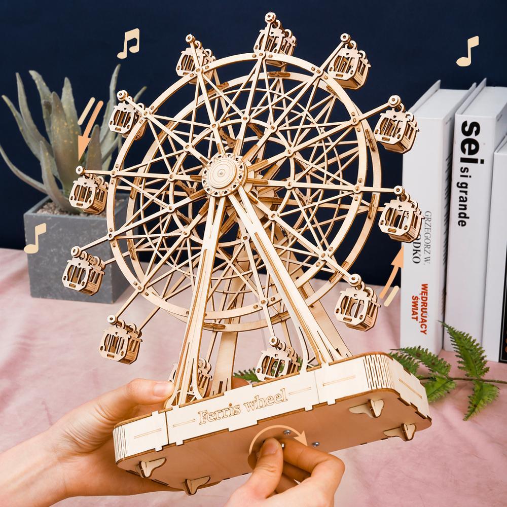 3D Wooden Puzzle Carnival Ferris Wheel - PuzelCraft